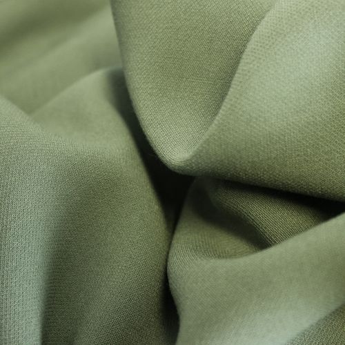 Groene tricot in polyester / rayon mengeling - La Maison Victor